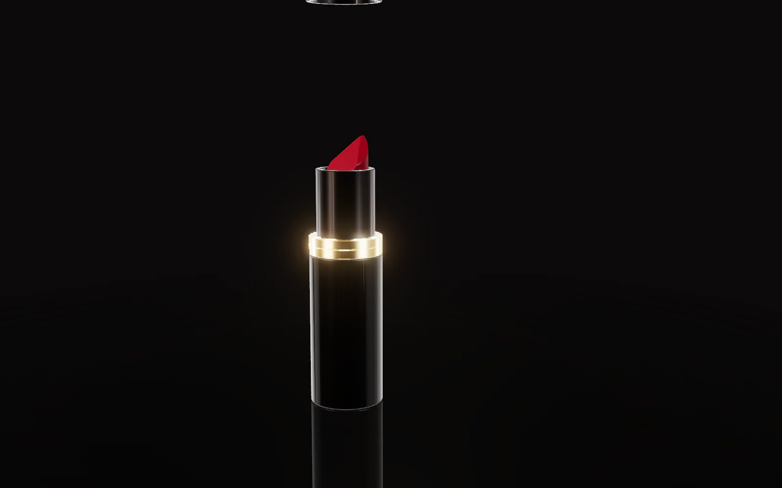 The cap lifts away from the case.